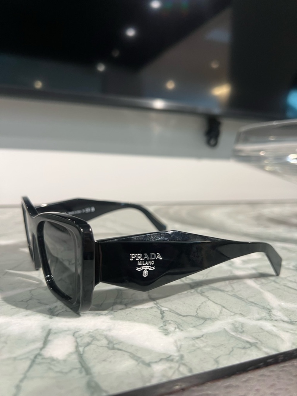 Prada Black Oversized Square Sunglasses - Picture 4 of 8